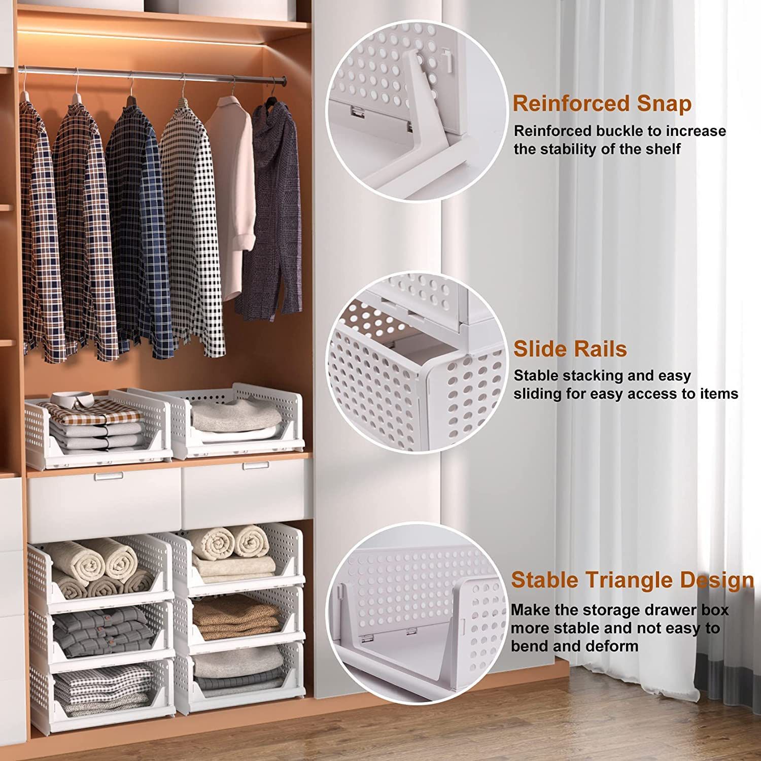 7732 3 Layer Clothes Organizer for Wardrobe Cupboard Organizer for Clothes Foldable and Stackable Closet Organizer Drawer Organizer for Clothes, Multi Purpose Plastic Drawer 7732 3 Layer Clothes Organizer for Wardrobe Cupboard Organizer for Clothes Foldable and Stackable Closet Organizer Drawer Organizer for Clothes, Multi Purpose Plastic Drawer